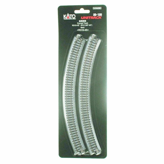 KATO N Unitrack Curved Track R315/45Deg (4 Pack)