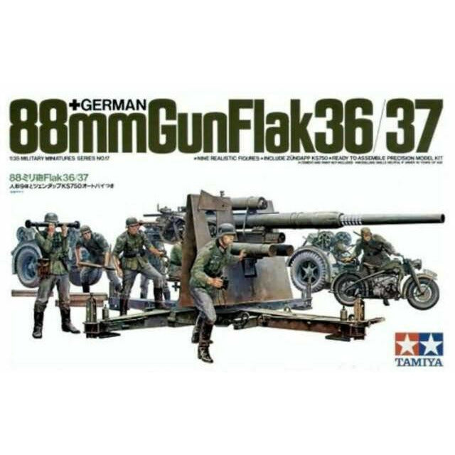 TAMIYA 1/35 German 88mm Flak 36/37