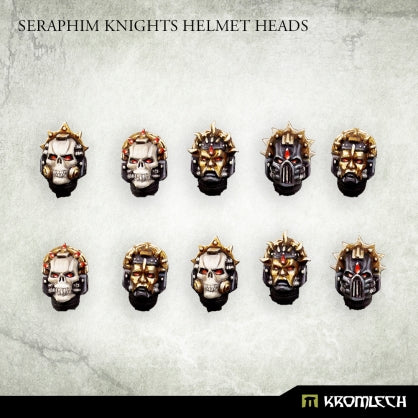 KROMLECH Seraphim Knights Helmet Heads (10)