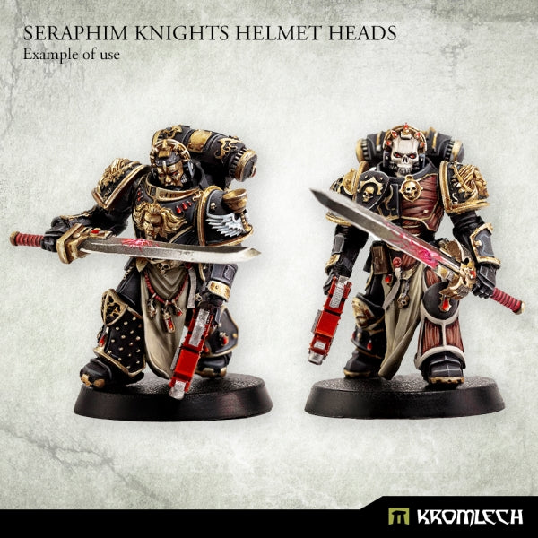 KROMLECH Seraphim Knights Helmet Heads (10)