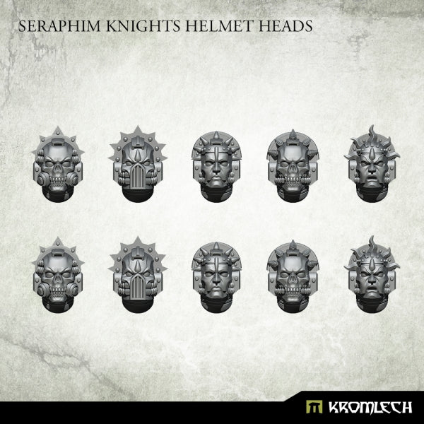 KROMLECH Seraphim Knights Helmet Heads (10)