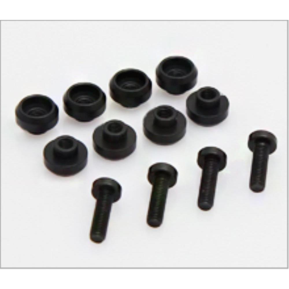 HIGHEST Servo Grommet 4.5mm (8 pieces) - Black