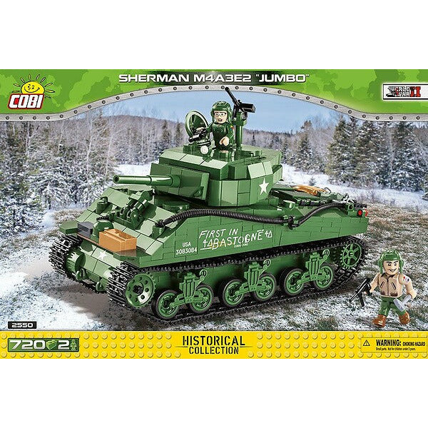 COBI World War II - Sherman M4A3E2 "Jumbo" Tank (720 Pieces