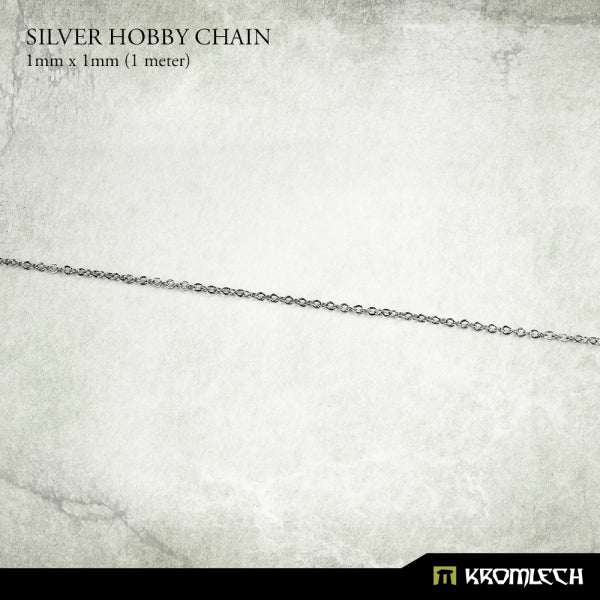 KROMLECH Silver Hobby Chain 1mm x 1mm (1 Metre)