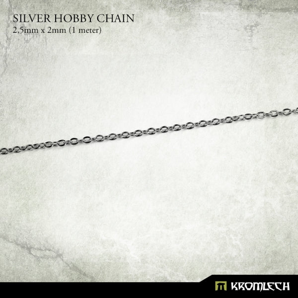 KROMLECH Silver Hobby Chain 2.5mm x 2mm (1 Metre)