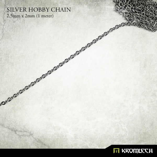 KROMLECH Silver Hobby Chain 2.5mm x 2mm (1 Metre)