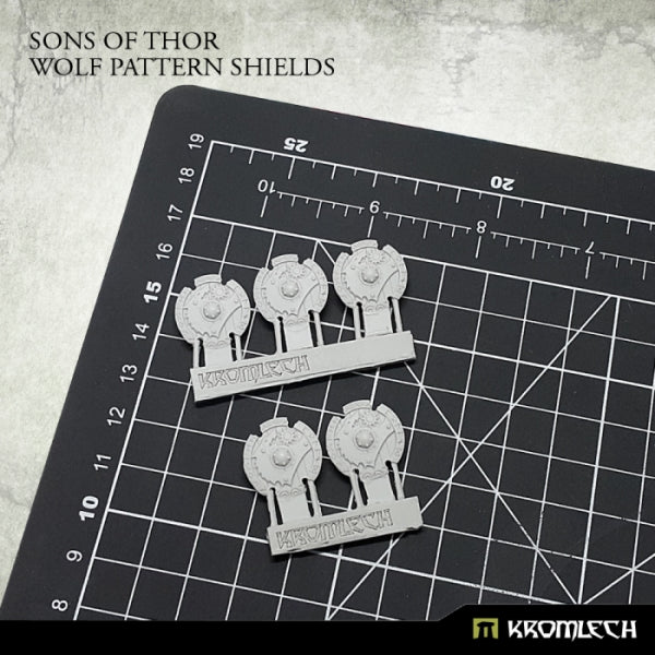 KROMLECH Sons of Thor: Wolf Pattern Shields (5)