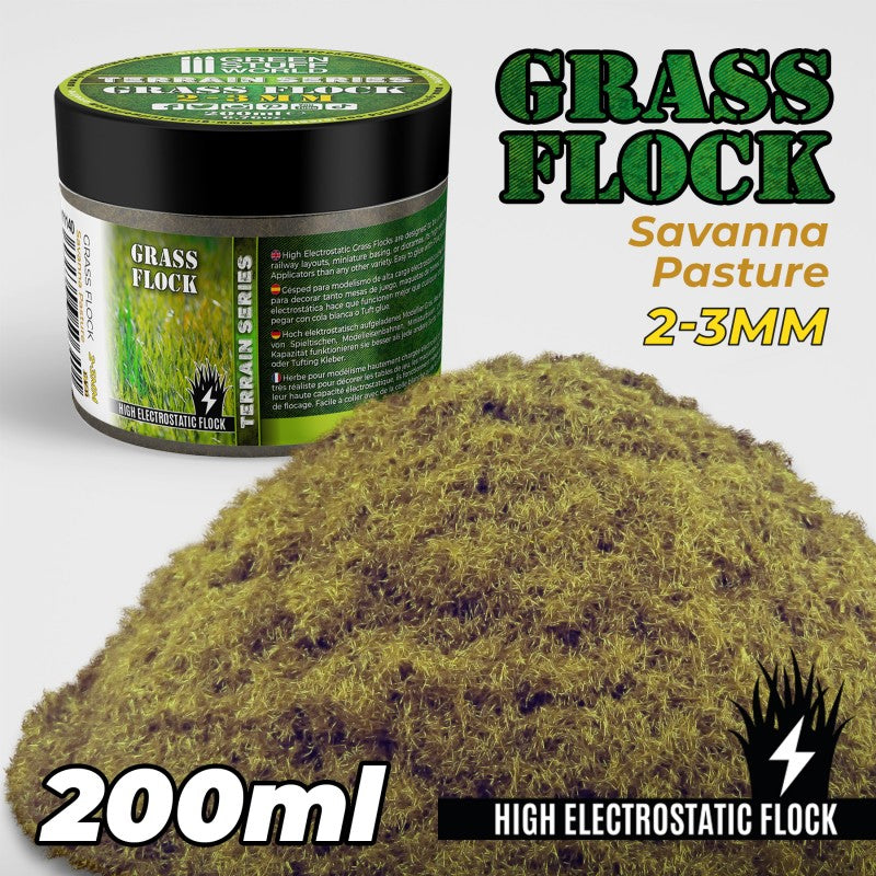 GREEN STUFF WORLD Flock 2-3mm 200ml - Savanna Pasture