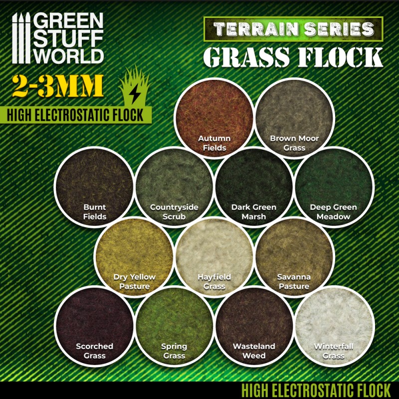 GREEN STUFF WORLD Flock 2-3mm 200ml - Savanna Pasture