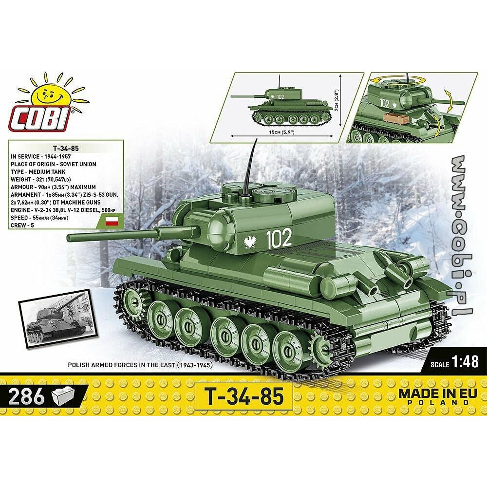 COBI WWII - T 34-85 286 pcs