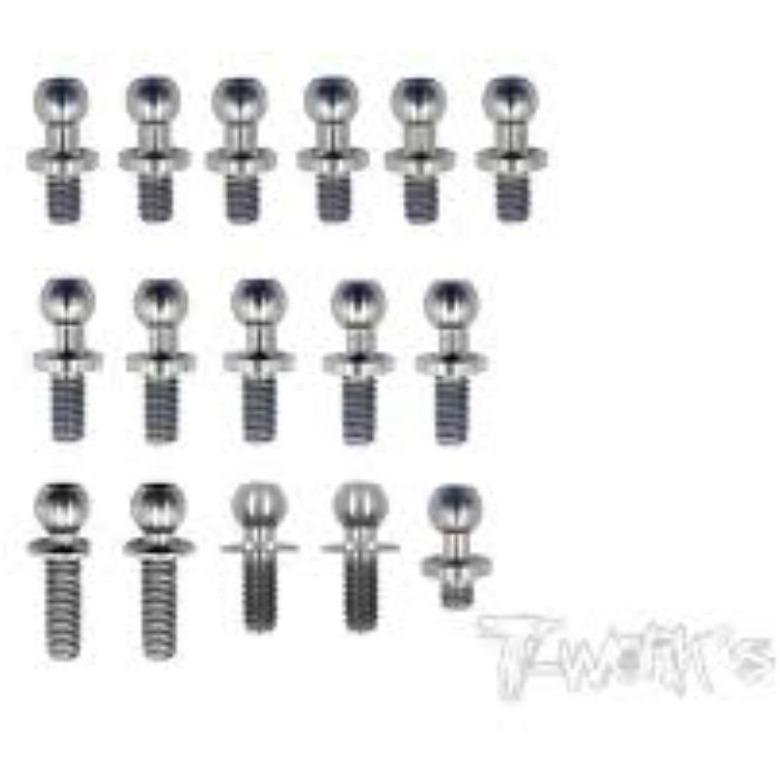 T-WORKS 64 Titanium Ball End set ( For Yokomo BD7 & BD7'15